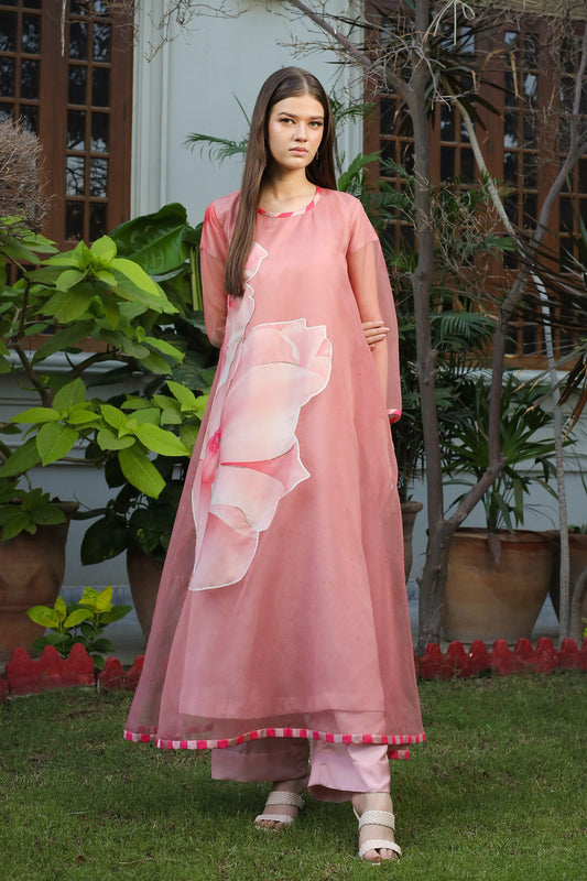 Fleurine Hand Embellished Long Maxi Dress