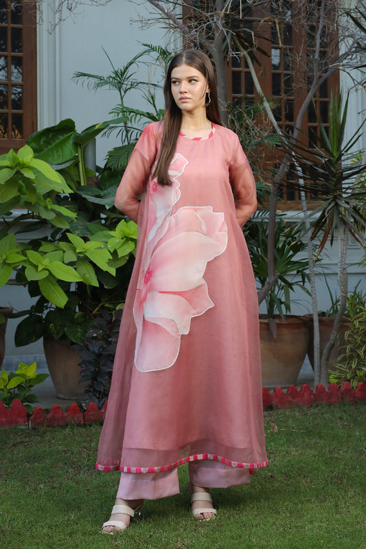 Fleurine Hand Embellished Long Maxi Dress