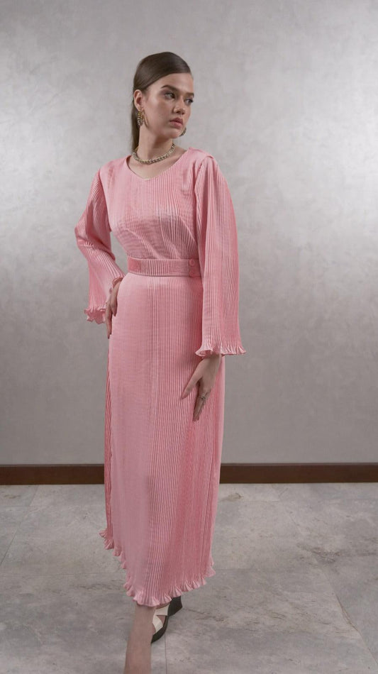Pink - Pleated Maxi - AREEJ | Online